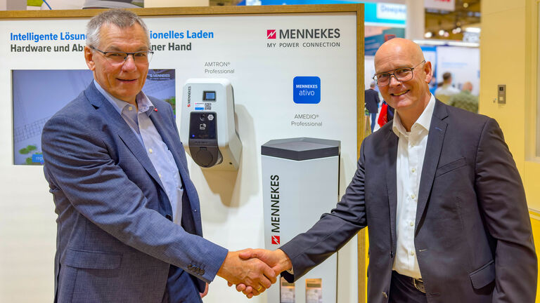 Messefoto MENNEKES und Siemens